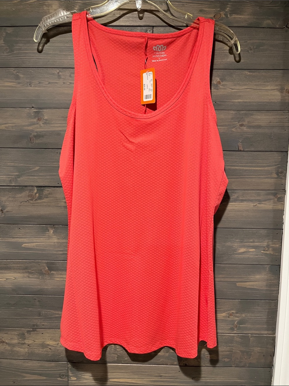 NWT Maurice’s in Motion Coral Tank Top L